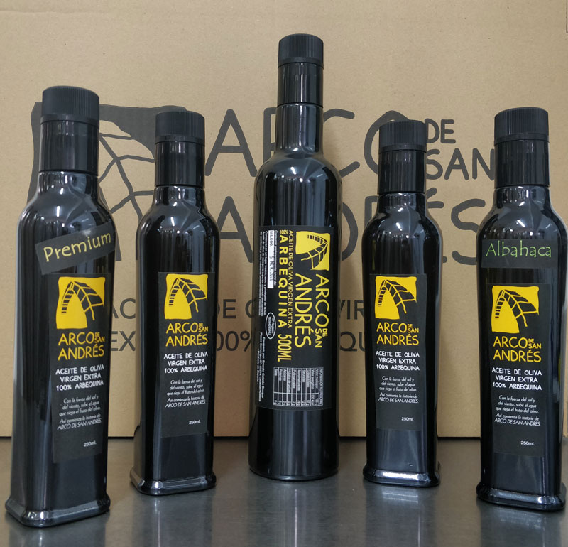 botellas de aceite